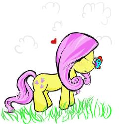 Size: 668x678 | Tagged: safe, artist:madelinemad, fluttershy, pony, g4, female, solo