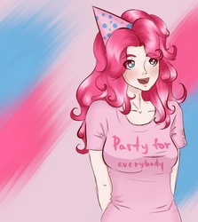 Size: 1000x1120 | Tagged: safe, artist:xxkefirxx, pinkie pie, human, g4, female, humanized, solo