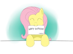 Size: 900x675 | Tagged: artist needed, safe, fluttershy, g4, happy birthday