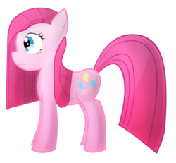 Size: 1024x946 | Tagged: safe, artist:hamcha, pinkie pie, earth pony, pony, g4, female, mare, pinkamena diane pie, simple background, solo, transparent background