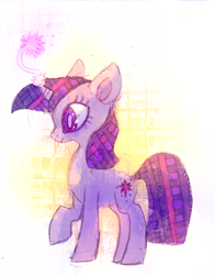 Size: 895x1144 | Tagged: safe, artist:chocochimbu, twilight sparkle, pony, g4, female, magic, solo