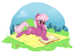 Size: 1698x1223 | Tagged: safe, artist:carykaiba, cheerilee, g4, book, reading