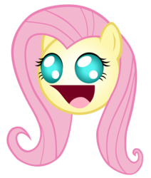 Size: 5500x6500 | Tagged: safe, artist:zantyarz, fluttershy, g4, absurd resolution, emoticon, happy, simple background, transparent background