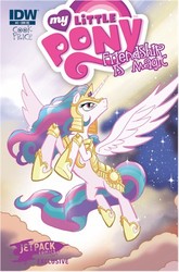 Size: 300x455 | Tagged: safe, idw, princess celestia, g4, armor, cover