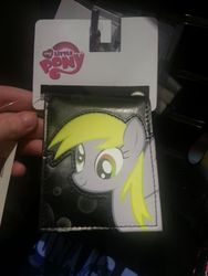 Size: 700x933 | Tagged: safe, derpy hooves, pegasus, pony, g4, official, hot topic, irl, merchandise, photo, wallet