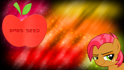 Size: 2732x1536 | Tagged: safe, artist:jamesg2498, babs seed, g4, apple, vector, wallpaper
