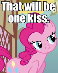 Size: 568x720 | Tagged: source needed, safe, pinkie pie, g4, bedroom eyes, bronybait, image macro