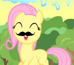 Size: 631x555 | Tagged: safe, edit, edited screencap, screencap, fluttershy, g4, the cutie mark chronicles, filly, filly fluttershy, moustache