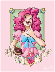 Size: 576x753 | Tagged: safe, artist:sassy-pigeon, pinkie pie, human, g4, female, humanized, solo