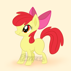 Size: 550x550 | Tagged: safe, artist:furreon, apple bloom, earth pony, pony, g4, female, solo