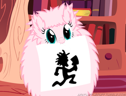 Size: 650x497 | Tagged: safe, artist:mixermike622, edit, oc, oc only, oc:fluffle puff, g4, drawing, fluffle's note, fluffy, insane clown posse, juggalo