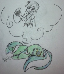 Size: 1058x1213 | Tagged: safe, artist:ask-aboutponies, lyra heartstrings, human, g4, dream, humanized, sleeping