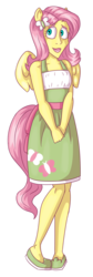 Size: 600x1778 | Tagged: safe, artist:catlikeacat, fluttershy, human, equestria girls, g4, butterfly hairpin, eared humanization, female, humanized, pigeon toed, redesign, simple background, solo, tail, tailed humanization, transparent background, winged humanization, wings