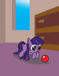 Size: 1280x1657 | Tagged: safe, artist:m_d_quill, twilight sparkle, g4, ball, female, filly, solo