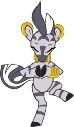 Size: 1536x2638 | Tagged: safe, zecora, pony, zebra, g4, eyes closed, female, meditating, simple background, solo, standing, standing on one leg, transparent background