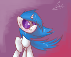 Size: 1000x800 | Tagged: safe, artist:strangemoose, dj pon-3, vinyl scratch, pony, g4, female, solo