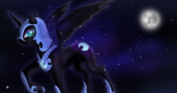 Size: 2040x1080 | Tagged: safe, artist:crazydove, nightmare moon, g4, moon