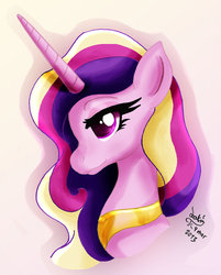 Size: 800x996 | Tagged: safe, artist:joakaha, princess cadance, pony, g4, female, portrait, solo