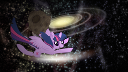 Size: 1920x1080 | Tagged: safe, twilight sparkle, alicorn, pony, g4, asteroid, space core, twilight sparkle (alicorn), wallpaper