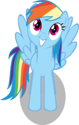 Size: 1723x2709 | Tagged: safe, artist:redtoxindash, rainbow dash, pony, g4, female, simple background, smiling, solo, transparent background, vector