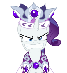 Size: 7778x8444 | Tagged: safe, artist:guillex3, princess platinum, rarity, pony, unicorn, g4, absurd resolution, angry, female, gritted teeth, looking at you, simple background, solo, transparent background, vector