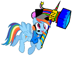 Size: 586x453 | Tagged: safe, rainbow dash, g4, ass pancakes, dash pancakes, gmod monster, homestuck, ms paint, scout (tf2), team fortress 2, warhammer of zillyhoo