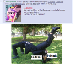 Size: 540x473 | Tagged: safe, princess cadance, prismia, g4, my little pony chapter books, my little pony: twilight sparkle and the crystal heart spell, /mlp/, 4chan, 4chan screencap, german suplex, suplex