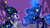 Size: 1500x843 | Tagged: safe, artist:vardastouch, princess luna, star swirl the bearded, twilight sparkle, g4, luna eclipsed, my little pony: friendship is magic, nightmare night, scene interpretation