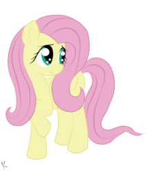 Size: 823x970 | Tagged: safe, artist:kressio, fluttershy, g4, cute, shy