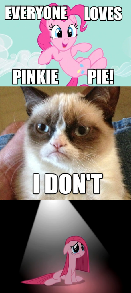 #267706 - safe, edit, pinkie pie, cat, g4, comic, grumpy cat, image ...