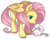 Size: 800x626 | Tagged: safe, artist:kaceymeg, angel bunny, fluttershy, g4, cute, unshorn fetlocks