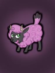 Size: 768x1024 | Tagged: safe, artist:archfaux, oc, oc only, lamb, sheep, anarchist, black x, cute, ewe, gay, male, ram