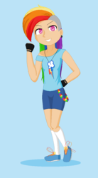 Size: 516x938 | Tagged: safe, artist:rain-approves, rainbow dash, human, g4, female, humanized, solo