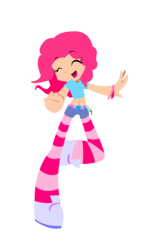 Size: 2087x3618 | Tagged: safe, artist:shinydisorder, pinkie pie, human, g4, female, humanized, skinny, solo, thin