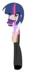 Size: 1571x3374 | Tagged: safe, artist:shinydisorder, twilight sparkle, human, g4, female, humanized, skinny, solo, thin