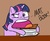 Size: 592x481 | Tagged: artist needed, safe, twilight sparkle, pony, g4, book, female, solo