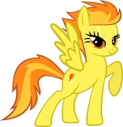 Size: 882x906 | Tagged: safe, artist:mkbplatinium, spitfire, pegasus, pony, g4, female, show accurate, simple background, solo, vector, white background