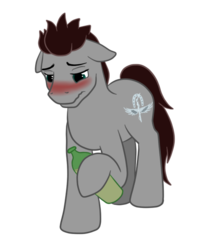 Size: 504x576 | Tagged: safe, artist:shrineheart, oc, oc only, earth pony, pony, blushing, drunk, remie