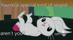 Size: 1000x549 | Tagged: safe, angel bunny, g4, just for sidekicks, image macro, male, meme, solo