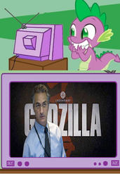 Size: 416x608 | Tagged: safe, spike, g4, david strathairn, exploitable meme, godzilla (series), godzilla 2014, tv meme