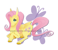 Size: 700x595 | Tagged: safe, artist:expresslove, fluttershy, pony, g4, female, solo