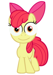 Size: 1200x1700 | Tagged: safe, apple bloom, earth pony, pony, g4, female, simple background, solo, special eyes, transparent background, vector