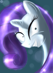Size: 1408x1920 | Tagged: safe, artist:kiriall, rarity, pony, g4, insanity, solo