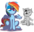 Size: 800x750 | Tagged: safe, artist:lazy, rainbow dash, pegasus, pony, ask dashed rainbow, g4, ask, bandage, beaten up, black eye, comparison, dashabuse, female, fixed, injured, mare, simple background, solo, transparent background, tumblr