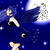 Size: 700x700 | Tagged: safe, artist:domitheartist, princess luna, human, g4, female, humanized, skinny, solo, thin, winged humanization