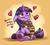 Size: 581x524 | Tagged: safe, artist:whitediamonds, twilight sparkle, pony, unicorn, g4, blushing, cute, female, food, heart, jar, mare, pickle, pickle jar, smiling, solo, twiabetes