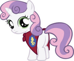 Size: 900x746 | Tagged: safe, sweetie belle, pony, g4, butt, cape, clothes, female, plot, simple background, solo, transparent background, vector