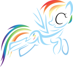 Size: 540x500 | Tagged: safe, artist:id-107, rainbow dash, pegasus, pony, g4, cutie mark, female, flying, hooves, lineart, mare, open mouth, simple background, solo, spread wings, transparent background, wings