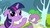 Size: 649x365 | Tagged: safe, screencap, spike, twilight sparkle, pony, unicorn, g4, hurricane fluttershy, female, italian twilight, looking at you, mare, smiling, spikeabuse, twiface, wrong neighborhood