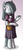 Size: 475x1032 | Tagged: safe, artist:tg-0, marble pie, earth pony, anthro, semi-anthro, unguligrade anthro, g4, arm hooves, basket, clothes, cute, dress, female, hair over one eye, marblebetes, rock, solo